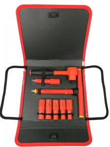 8PC 3/8"DR.REVERSIBLE RATCHET SET-1000V AC INSULATED -VDE TESTED AND GS APPROVAL