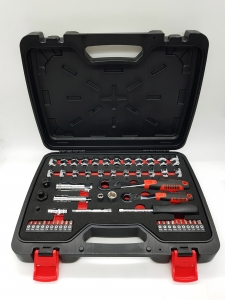 55PCS  GO-THROUGH RATCHET WRENCH RINGS SOCKET SET (LOCK)