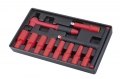 10 12PC 12DR.REVERSIBLE RATCHET SET-1000V AC INSULATED -VDE TESTED AND GS APPROVAL