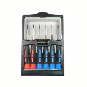 6PC PRECISION SCREWDRIVER SET-SLOTTED & PHILLIPS